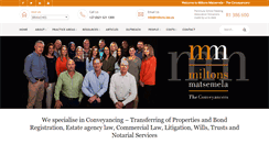 Desktop Screenshot of miltons.law.za