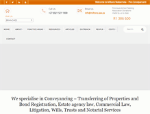 Tablet Screenshot of miltons.law.za